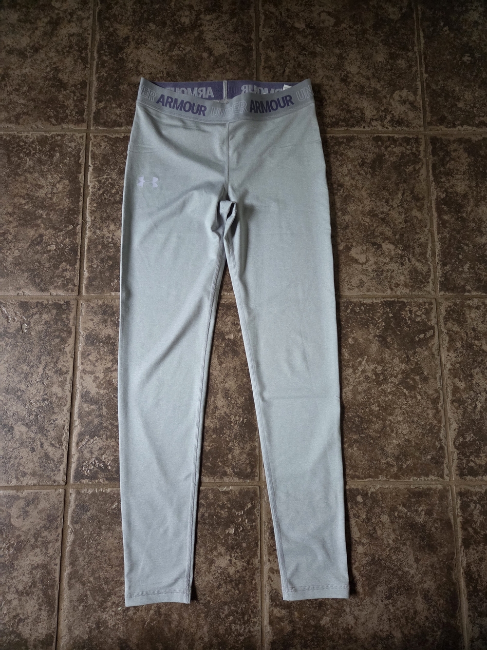 Under Armour Pale Gray Performance Leggings
